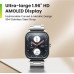 Amazfit Pop 3S Smart Watch with 1.96" AMOLED Display, BT Calling, SpO2, 12-Day Battery Life, 304 Stainless Steel, AI Voice Assistance, 100 Sports Modes, 24H HR Monitor, Music Control (Metallic Sliver)